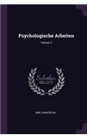 Psychologische Arbeiten; Volume 2