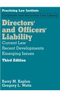 Directors' and Officers' Liability