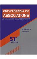Encyclopedia of Associations 51 V3 SUPP: National Organizations of the U.S. Supplement