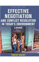 Effective Negotiation and Conflict Resolution in Today's Environment