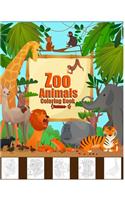 Zoo Animals Coloring Book