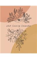 2020 Coloring Calendar