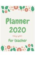 Planner 2020 for teacher: Jan 1, 2020 to Dec 31, 2020: Weekly & Monthly Planner + Calendar Views (2020 Pretty Simple Planners)