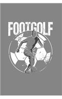 Footgolf: Cool Animated Football with Golf Design for Footgolf Player Lover Notebook Composition Book Novelty Gift (6"x9") Lined Notebook to write in