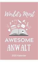 World's Most Awesome Anwalt 2020 Kalender