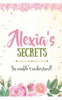 Alexia's Secrets personalized name notebook for girls and women