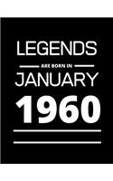 LEGENDS are born in January 1960: 2020 Daily Diary: One page per day with month tabs, one year 366 day fully line and dated journal. The Homemaker's Friend. Jan 1, 2020 to Dec 31, 20