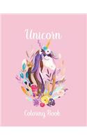 Unicorn Coloring Book: Unicorn Gifts for Toddlers, Girls Ages 3 4-8 8-12 - Cute Easy and Relaxing Birthday Coloring Book Made in USA