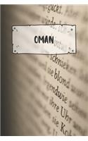 Oman: Ruled Travel Diary Notebook or Journey Journal - Lined Trip Pocketbook for Men and Women with Lines