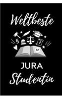 Weltbeste Jura Studentin: A5 Geschenkbuch PUNKTIERT zum Jura Studium Notizbuch für Rechts-studenten Anwälte Jurist witziger Spruch zum Abitur Studienbeginn Erstes Semester