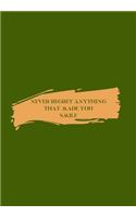 Never Regret Anything That Made You Smile: BLANK 6'x9' LINED JOURNAL, NOTEBOOK FOR COWORKERS, BOOK OR OFFICE APPRECIATION.