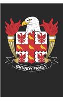 Grundy: Grundy Coat of Arms and Family Crest Notebook Journal (6 x 9 - 100 pages)