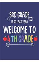 3rd Grade Is So Last Year Welcome To 4th Grade
