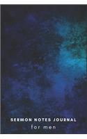 Sermon Notes Journal for Men: A Christian Workbook to Write in an Inspirational Worship Tool to Record for Remember and Reflect Abstract Blue Cover.(3 Religion & Spirituality Notebooks)