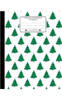 Unruled Composition Notebook. 8 X 10. 120 Pages. Winter and Christmas Time