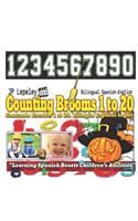 Counting Brooms 1 to 20 Counting Bats 1 to 20. Bilingual Spanish-English