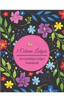 Accounting Ledger Notebook 3 Column Ledgers