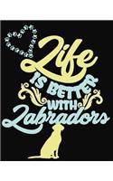 Life Is Better with Labradors: 2019 Daily Planner Goal Planner Labrador Retriever Lover Calendar