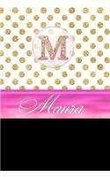 Maura: Personalized Lined Journal Diary Notebook 150 Pages, 6 X 9 (15.24 X 22.86 CM), Durable Soft Cover