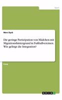 Die geringe Partizipation von Mädchen mit Migrationshintergrund in Fußballvereinen. Wie gelingt die Integration?