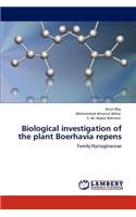 Biological investigation of the plant Boerhavia repens