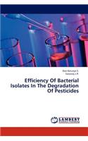 Efficiency of Bacterial Isolates in the Degradation of Pesticides