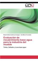 Evaluación de recubrimiento base agua para la industria del mueble