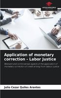 Application of monetary correction - Labor Justice