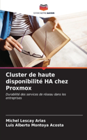 Cluster de haute disponibilité HA chez Proxmox
