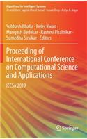 Proceeding of International Conference on Computational Science and Applications