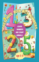 Preschool book with numbers