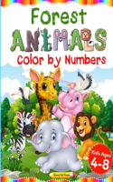 Forest Animals: Color by Numbers