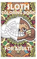 sloth coloring book for kids