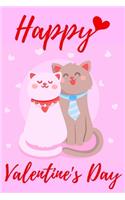 happy Valentine's Day: Cute cat planner Valentine's Day Gift Women Teens Girls: Cute cat Gift for lovers Funny cat, valentine cat; cat planner 2020