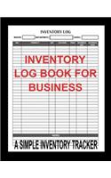 Inventory Log Book for Business
