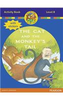 Jamboree Storytime Level B: The Cat and the Monkey's Tail Activity Book with Stickers: (Jamboree Storytime)