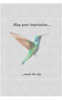 Hummingbird Journal. Blank Lined Composition Notebook For Writers and Poets