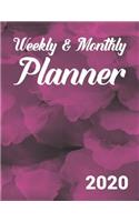 Weekly & Monthly Planner 2020