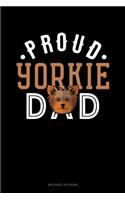 Proud Yorkie Dad: Mileage Log Book(1424 Mileage Log Book)