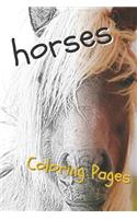 Horses Coloring Sheets