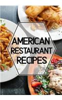 American Restaurant Recipes: Blank Recipe Book to Write in Cookbook Organizer