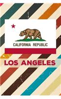 California Republic Los Angeles: 6x9 Inch 100 Pages Lined Journal / Notebook