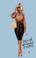 Girl Boss Just A Girl Who Decided To Go For It 8.5 x 11 150 Pages College Ruled Journal Notebook