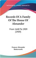 Records Of A Family Of The House Of Alexander