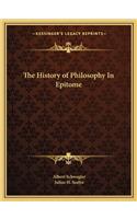 The History of Philosophy In Epitome