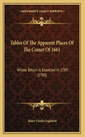 Tables Of The Apparent Places Of The Comet Of 1661
