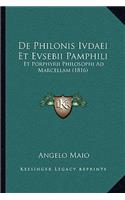 De Philonis Ivdaei Et Evsebii Pamphili