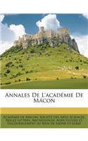 Annales de L'Academie de Macon