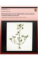 Herbarium Reviews for Eight Parks in the Southern Colorado Plateau Network