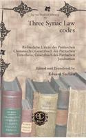 Three Syriac Law codes: Richterliche Urteile des Patriarchen Chenanischo; Gesetzbuch des Patriachen Timotheos; Gesetzbuch des Patriachen Jesubarnun(95 Syriac Studies Library)